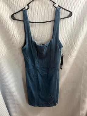 Trixxi Blue Strapless Bodycon Dress